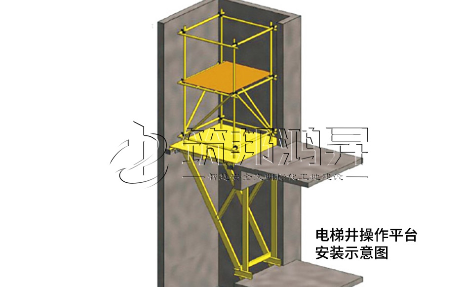 電梯井操作平臺設計圖